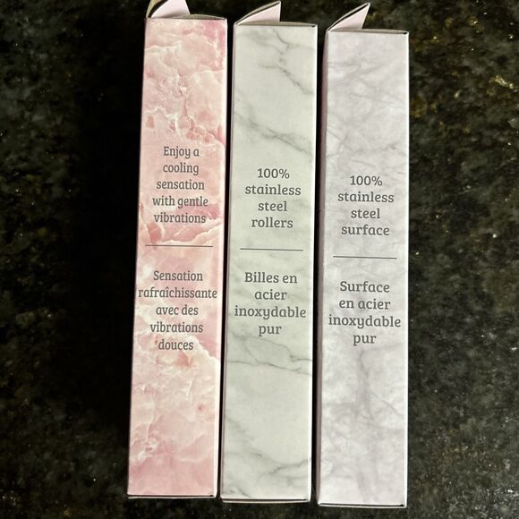 B Pure Vibrating Facial Massager Pink. Set Of 3 - Picture 3 of 4